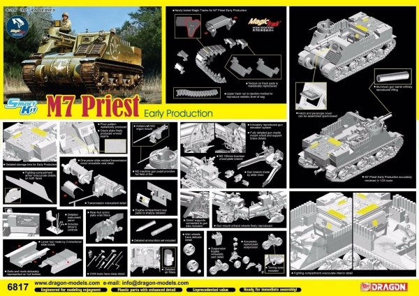 Dragon 6817 U.S. M7 Priest Early Production (1:35)