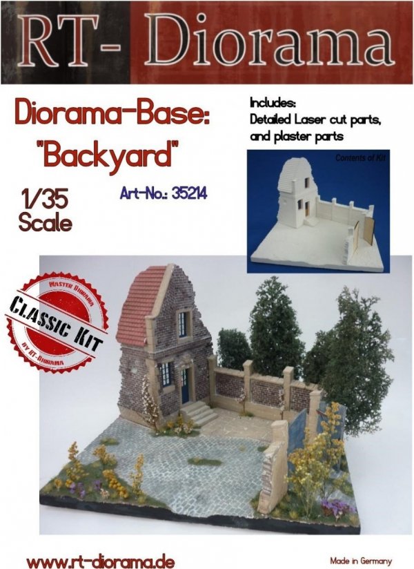 RT-Diorama 35214 Diorama-Base:&quot;Backyard&quot; 1/35