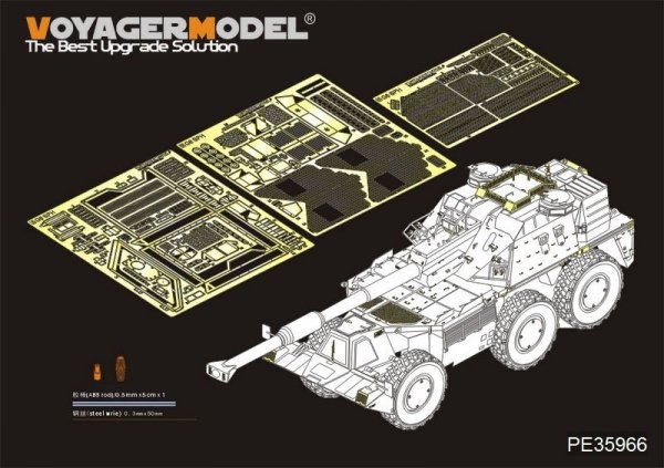 Voyager Model PE35966 Modern South Afria G6 Rhino S.P.H basic For TAKOM 2052 1/35