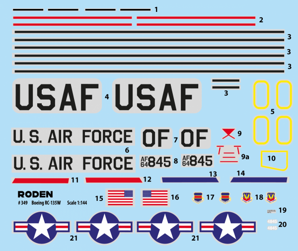 Roden 349 Boeing RC-135V/W Rivet Joint 1/144