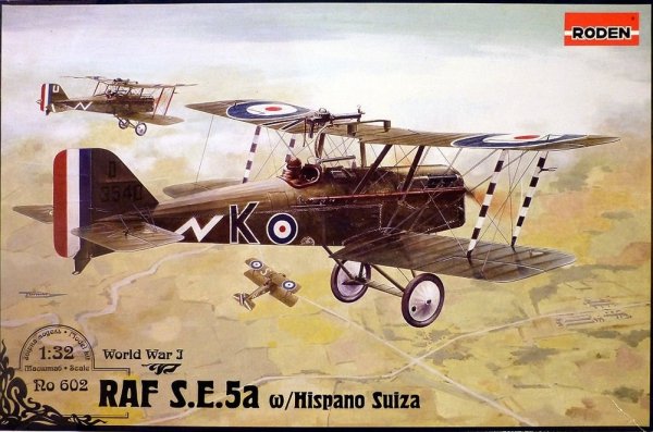 Roden 602 RAF S.E.5a (w/Hispano Suiza) WW1 fighter (1:32)