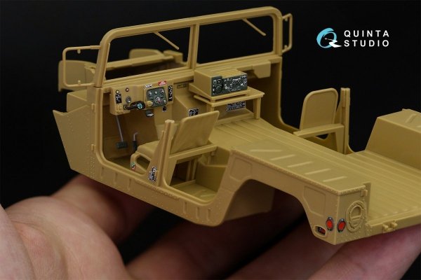 Quinta Studio QD35039 HUMVEE Family 3D-Printed &amp; coloured Interior on decal paper (Tamiya) 1/35