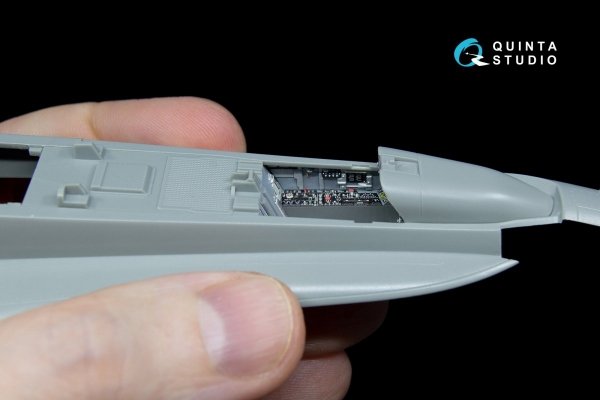 Quinta Studio QD48044 F/A-18C (early) 3D-Printed &amp; coloured Interior on decal paper (for Kinetic) 1/48