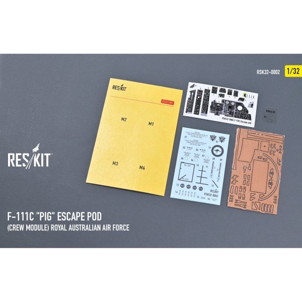 RESKIT RSK32-0002 F-111С "Pig" Escape Pod (Crew Module) Royal Australian Air Force - resin model kit (1/32)