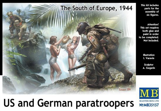 Master Box 35157 US and German Paratroopers (Southf Europe, 1944) (1:35)