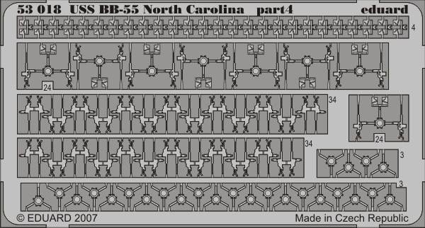 Eduard 53018 USS BB-55 North Carolina 1/350 Trumpeter