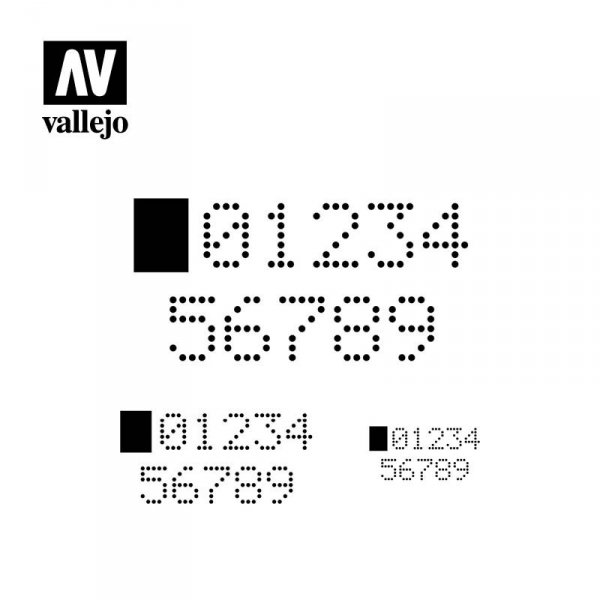 Vallejo ST-SF004 Digital Numbers