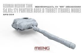 Meng Model SPS-059 German Medium Tank Sd.Kfz.171 Panther Ausf.D Turret (Travel Mode) 1:35