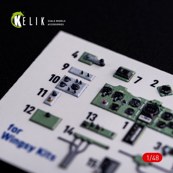KELIK K48005 A5M2B Claude interior 3D decals for WingsyKits kit 1/48