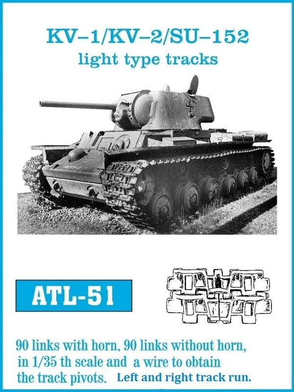 Friulmodel ATL-051 KV-1 / KV-2 / SU-152 light type tracks 1/35
