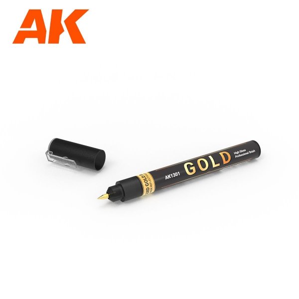 AK Interactive AK1301 METALLIC LIQUID MARKER – GOLD