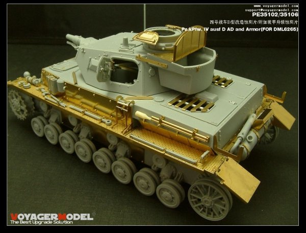 Voyager Model PE35102 Pz.KPfw. IV Ausf D For DRAGON 6265 1/35