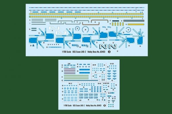 Hobby Boss 83403 USS Essex LHD-2 1/700