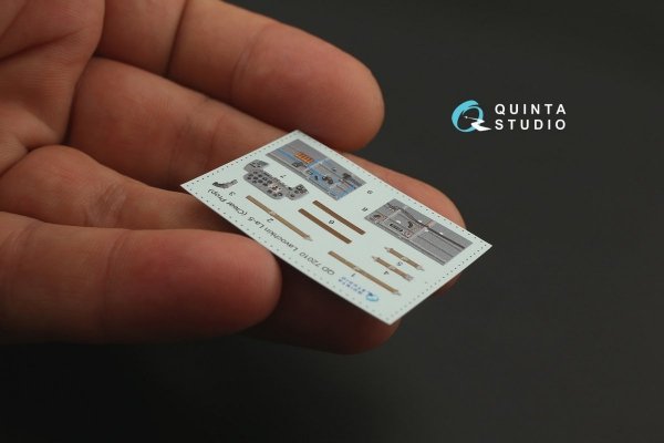 Quinta Studio QD72010 La-5 3D-Printed &amp; coloured Interior on decal paper (for ClearProp kit) 1/72