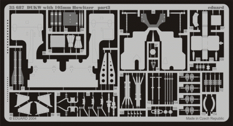 Eduard 35687 DUKW with 105mm Howitzer 1:35 Italeri