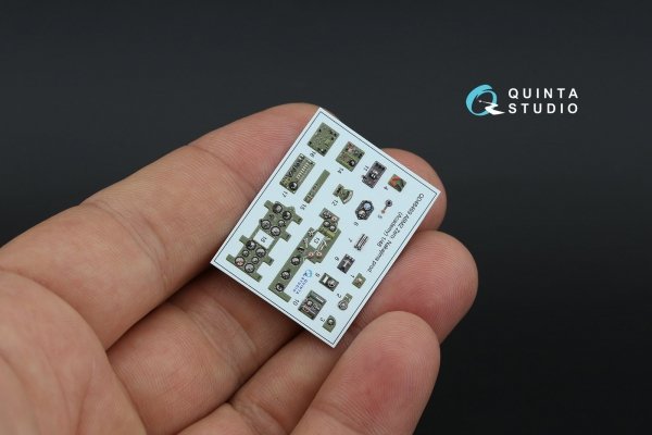 Quinta Studio QD48469 A6M2 Zero (Nakajima Prod.) 3D-Printed coloured Interior on decal paper (Academy) 1/48