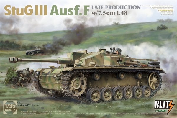 Takom 8015 StuG III Ausf. F Late Production w/7.5cm L/48