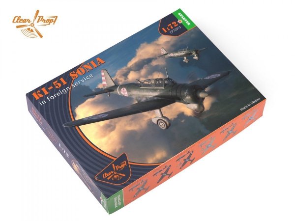 Clear Prop! CP72013 Ki-51 Sonia in foreign service STARTER KIT 1/72