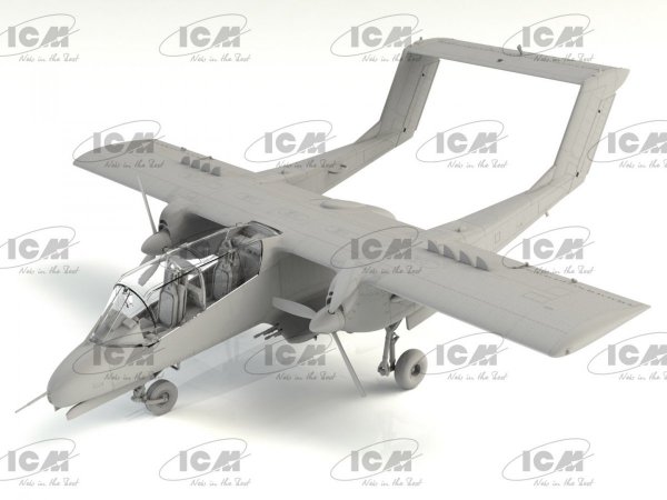 ICM DS4803 Vietnam USAF Airfield (OV-10A + O-2 + 5 figures) 1/48