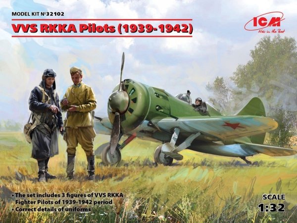 ICM 32102 VVS RKKA Pilots 1939-1942 3 figures (1:32)