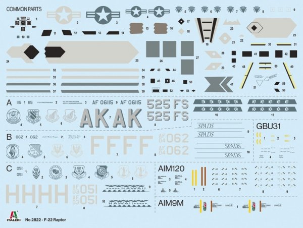 Italeri 2822 F-22 A Raptor 1/48