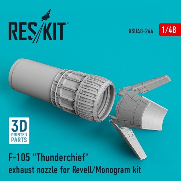 RESKIT RSU48-0244 F-105 &quot;THUNDERCHIEF&quot; EXHAUST NOZZLE FOR REVELL/MONOGRAM KIT 1/48