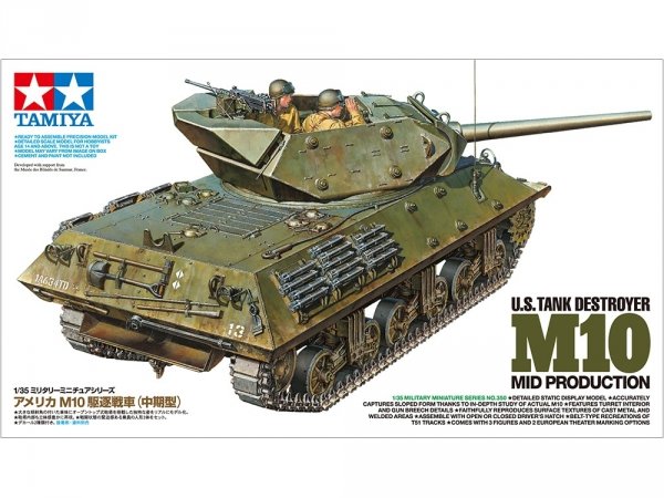 Tamiya 35350 U.S. Tank Destroyer M10 (Mid Production) 1/35