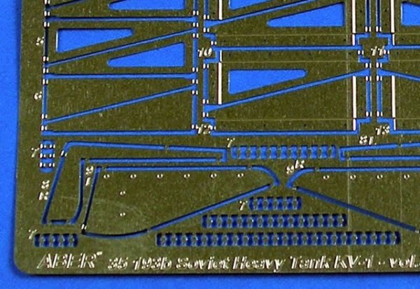 Aber 35193 Russian heavy tank KV-1 - vol.3 - additional set - fenders, late model (1:35)