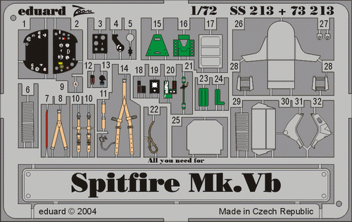 Eduard SS213 Spitfire Mk. Vb 1/72 TAMIYA