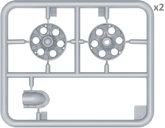 MiniArt 37033 T-34/85 SEA STAR WHEELS SET 1/35