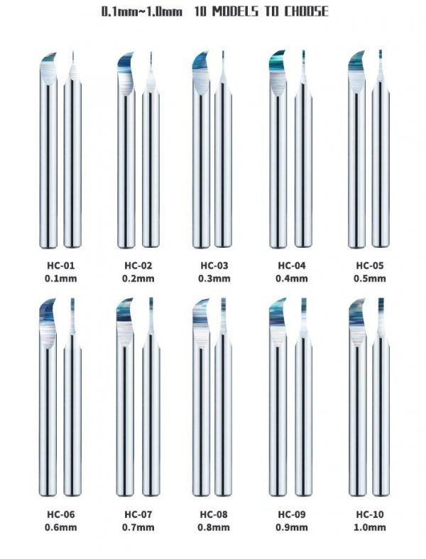 DSPIAE HC-01 0.1mm Tungsten Steel Hook Broach / Rysik ze stali wolframowej