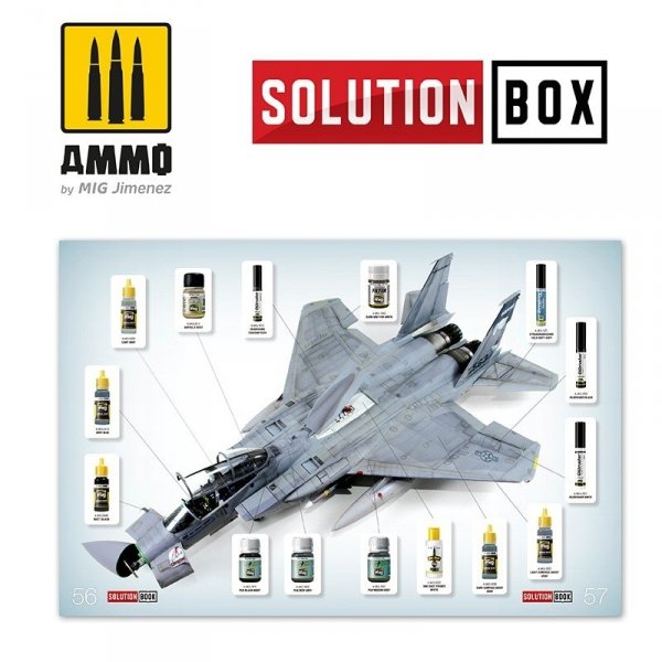 AMMO of Mig Jimenez 6509 How To Paint USAF Navy Grey Fighters Solution Book