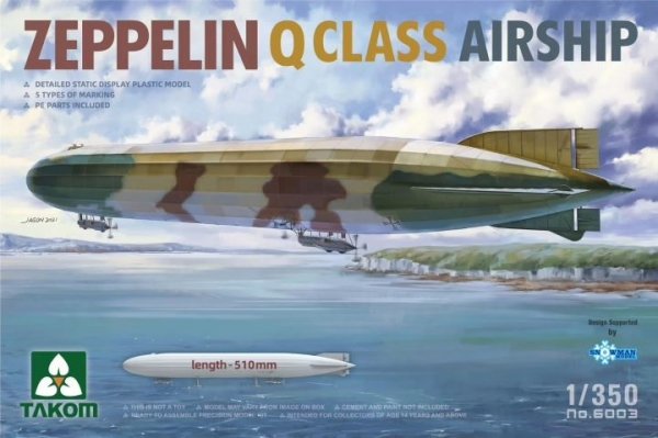 Takom 6003 Zeppelin Q Class Airship 1/350