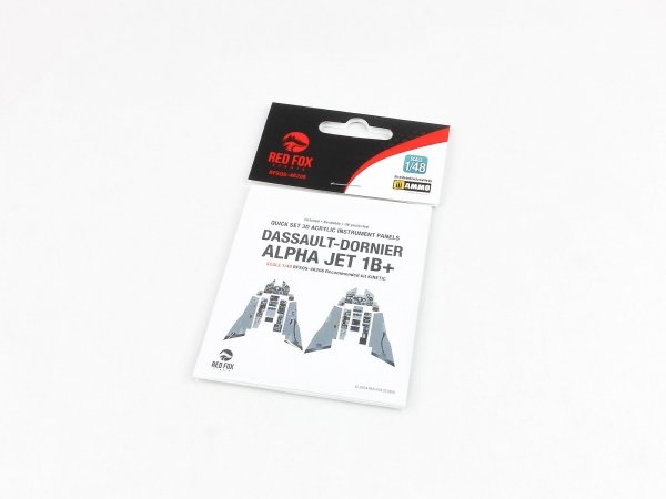 Red Fox Studio QS-48206 Dassault-Dornier Alpha Jet 1B+ for Kinetic 3D colored resin IP 1/48