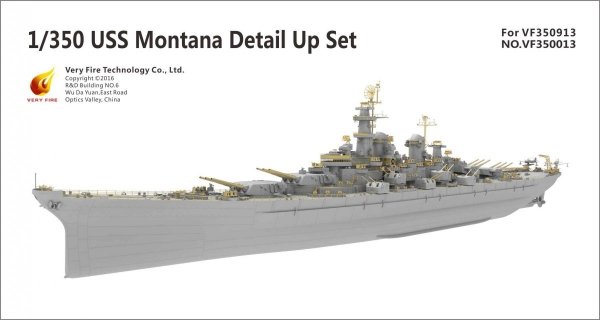 Very Fire VF350013 Very Fire USS Montana BB-67 Super Detail Set 1/350