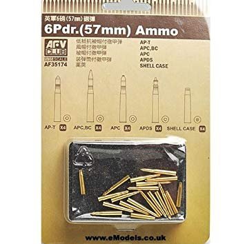 AFV Club 35174 Ammunition 6 Pdr (57mm) 1/35