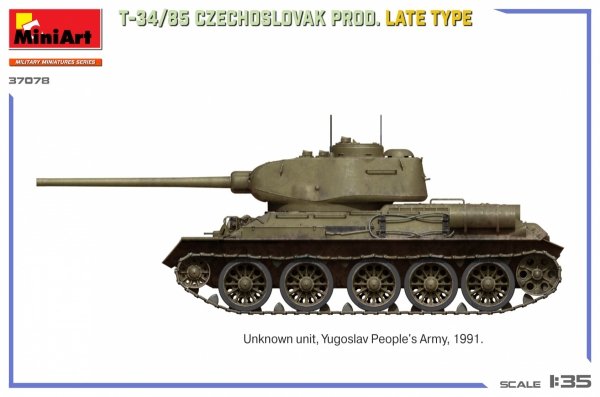 MiniArt 37078 T-34/85 Czechoslovak Prod. Late Type 1/35