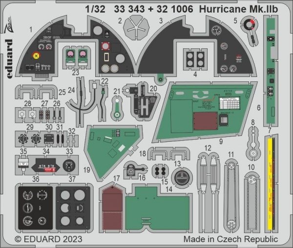 Eduard BIG33151 Hurricane Mk. IIb REVELL 1/32