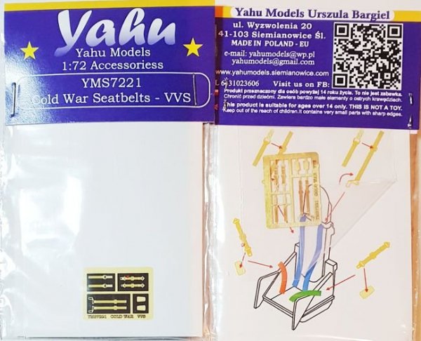 Yahu YMS7221 ColdWar seatbelts - VVS  1/72