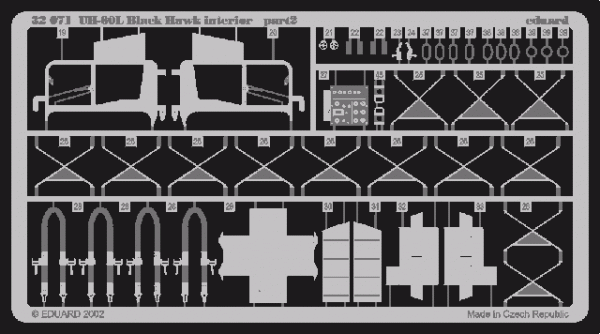 Eduard 32071 UH-60L interior 1/35 ACADEMY