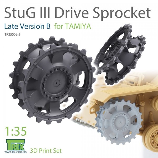 T-Rex Studio TR35009-2 Stug III Sprocket Set Late Version A for TAMIYA 1/35