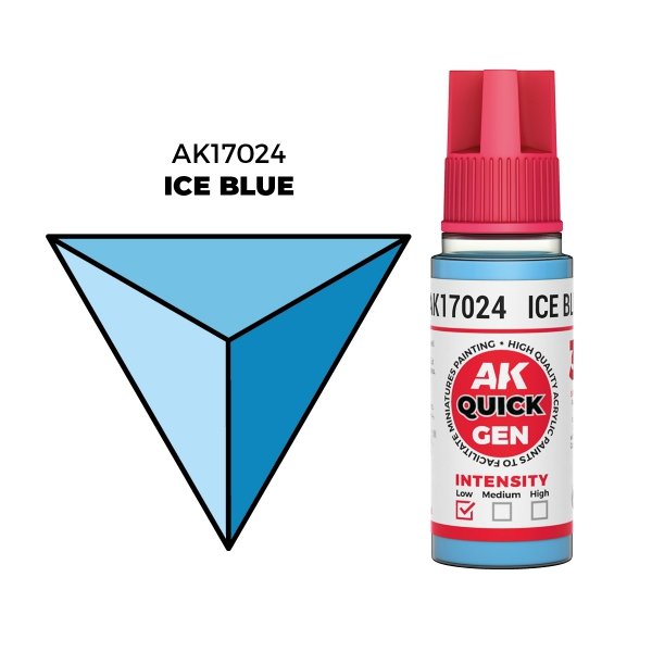 AK Interactive AK17024 ICE BLUE – QUICK GEN COLOR 18ml