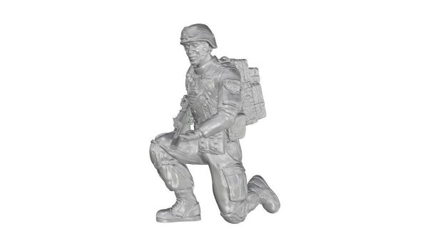 CMK F48332 Kneeling Soldier (on left knee), US Army Infantry Squad 2nd Division (part 2) 1/48