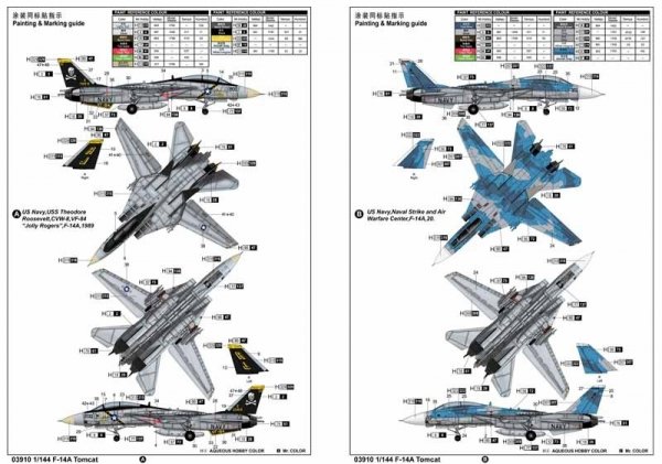 Trumpeter 03910 Grumman F-14A Tomcat 1/144