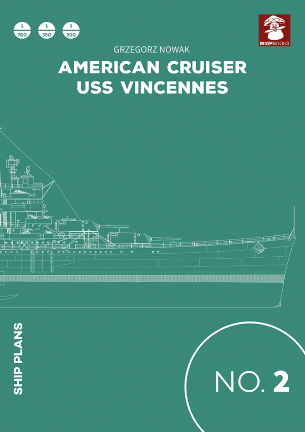 MMP Books 81586 Ship Plans No. 02 American Cruiser USS Vincennes EN