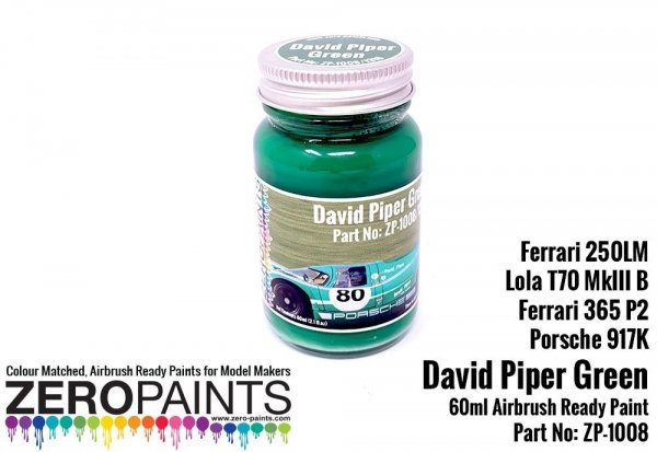 Zero Paints ZP-1008 David Piper BP Green 60ml