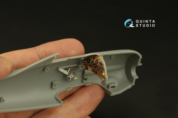 Quinta Studio QD48393 Gloster Gladiator MKI 3D-Printed &amp; coloured Interior on decal paper (I Love Kit) 1/48