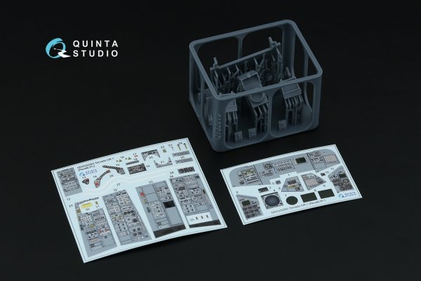 Quinta Studio QDS+32263 Tornado GR.1 3D-Printed &amp; coloured Interior on decal paper (Revell) (Small version) (with 3D-printed resin parts) 1/32
