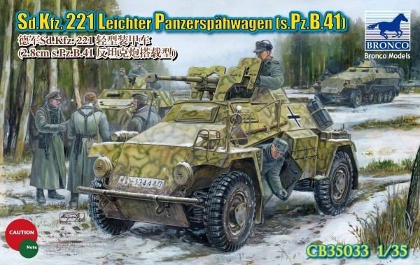 Bronco CB35033 Sd.Kfz.221 Armored Car w/PzB41 (1:35)