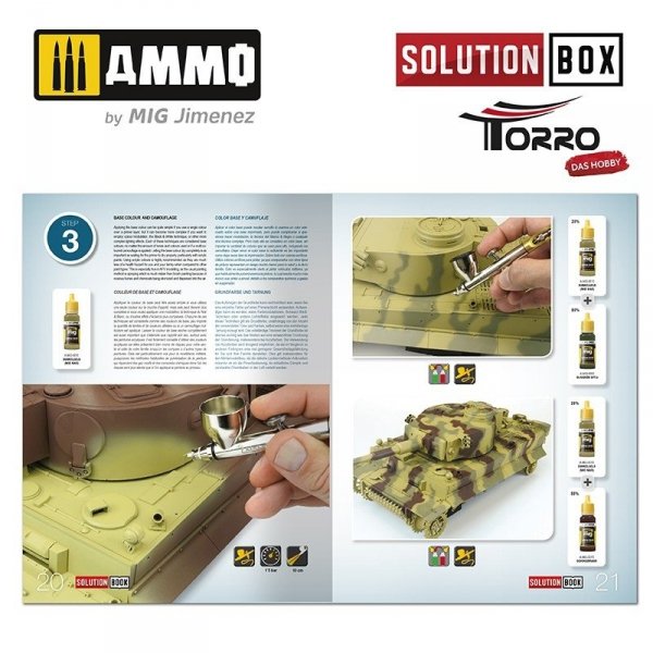 AMMO of Mig Jimenez 2414300001 How to paint WWII German Tanks - Solution Book
